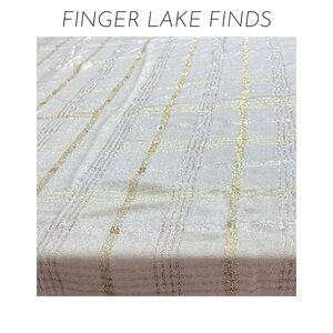 Elegant Gold and Silver Tablecloth